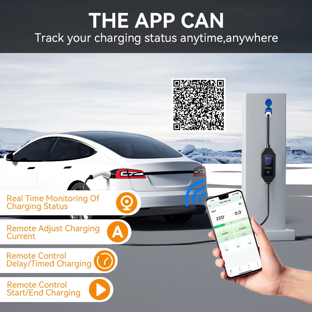 7KW Type2 IEC62196-2 شاحن EV محمول 32A 1 المرحلة Type1 J1772 EVSE كابل شحن سريع GBT 20234 CEE التوصيل التحكم اللاسلكي في التطبيقات