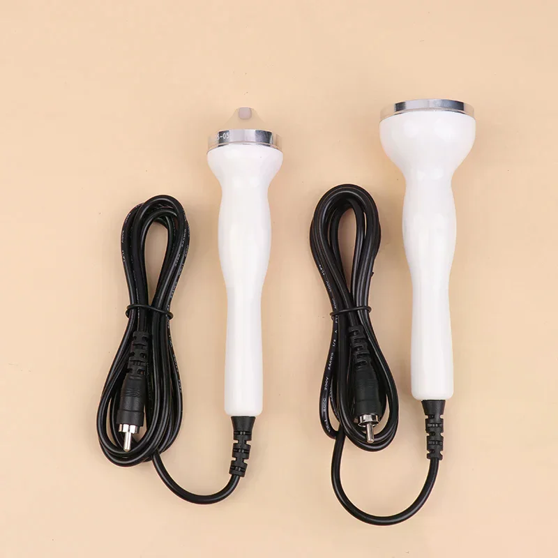 Acessório ultrassônico para instrumento de beleza - Cabeça de massagem plana com ponta de sonda de ultrassom para olhos e rosto