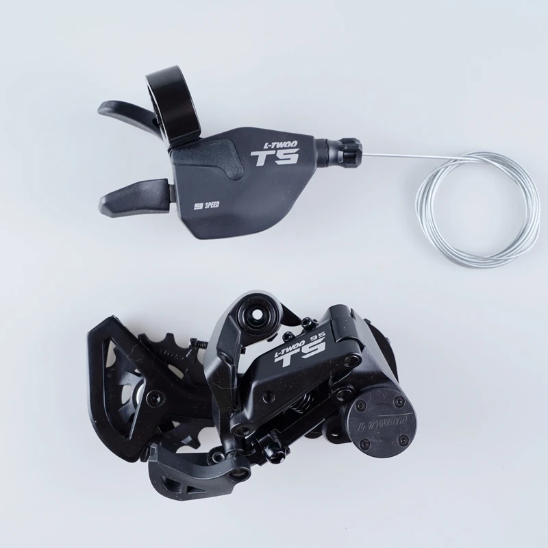 NEW! LTWOO T5 1x9 Speed Two Way Release Shifter + Stabilize Damping Rear Derailleur Cage length 82mm, 9s