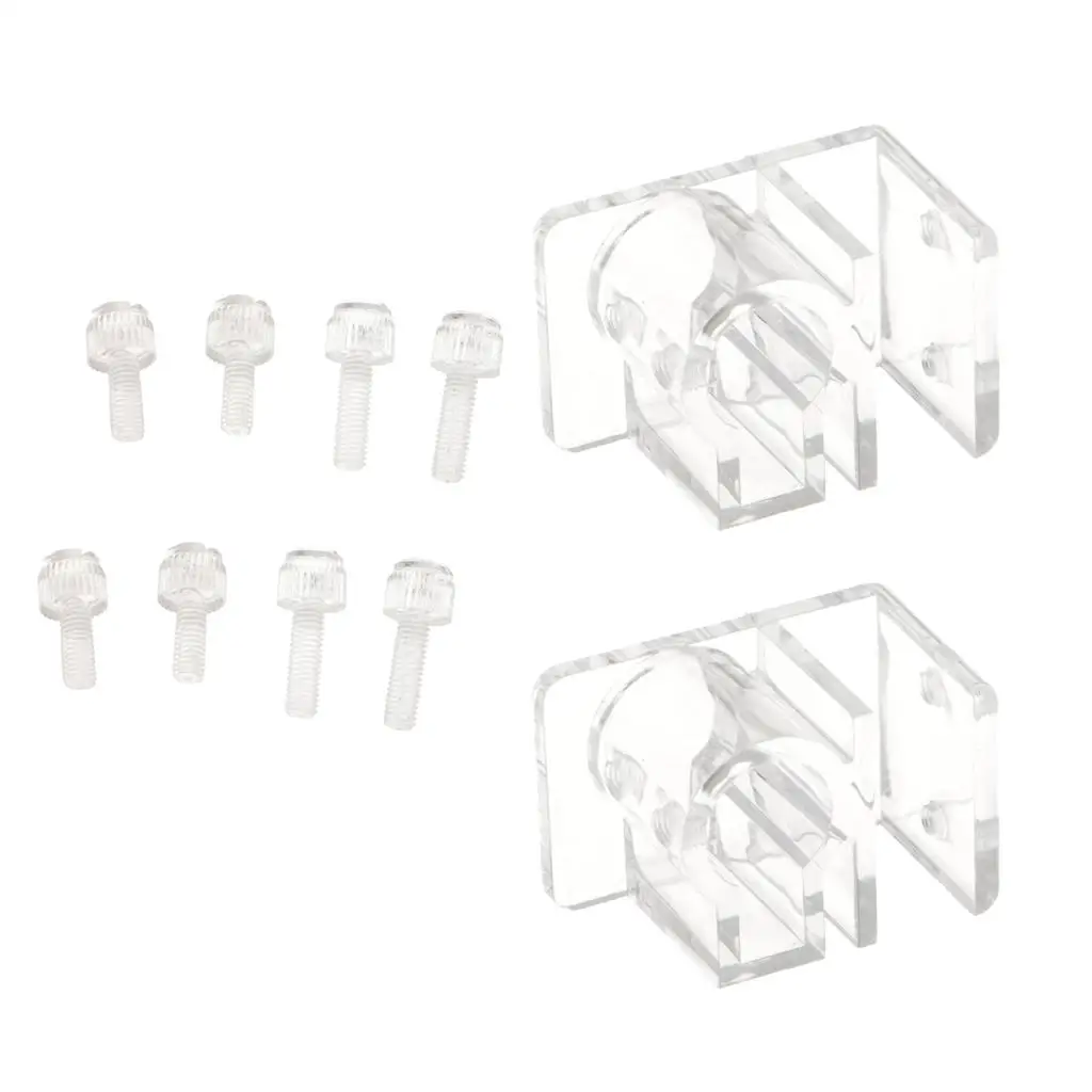 Lily Pipe Clip Acrylic Aquarium Tube Clamp Secure Fish Tank Pipe Holder for Glass Pipe Aquarium Pipes Fixture Installation - view 2