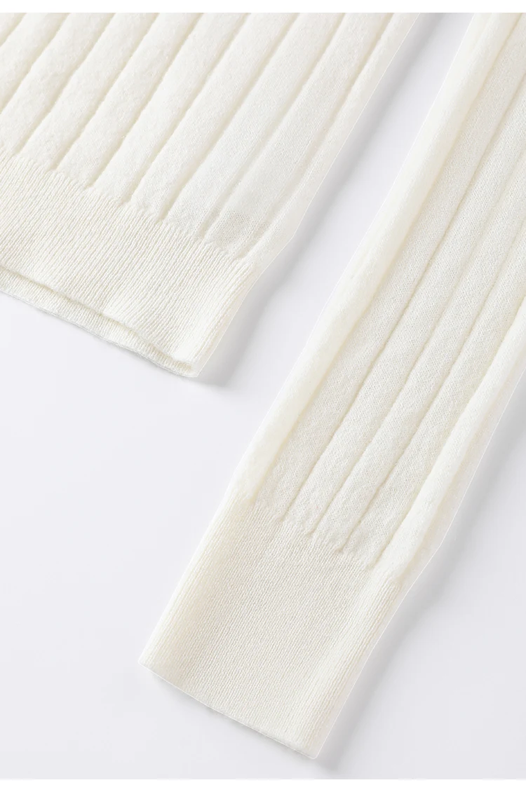 BY3521239 Luxuriöser Damen-Kaschmir-Rollkragenpullover, weicher, gerippter, schmal geschnittener Pullover, Winter-Strickware mit hohem Kragen – Detail 28