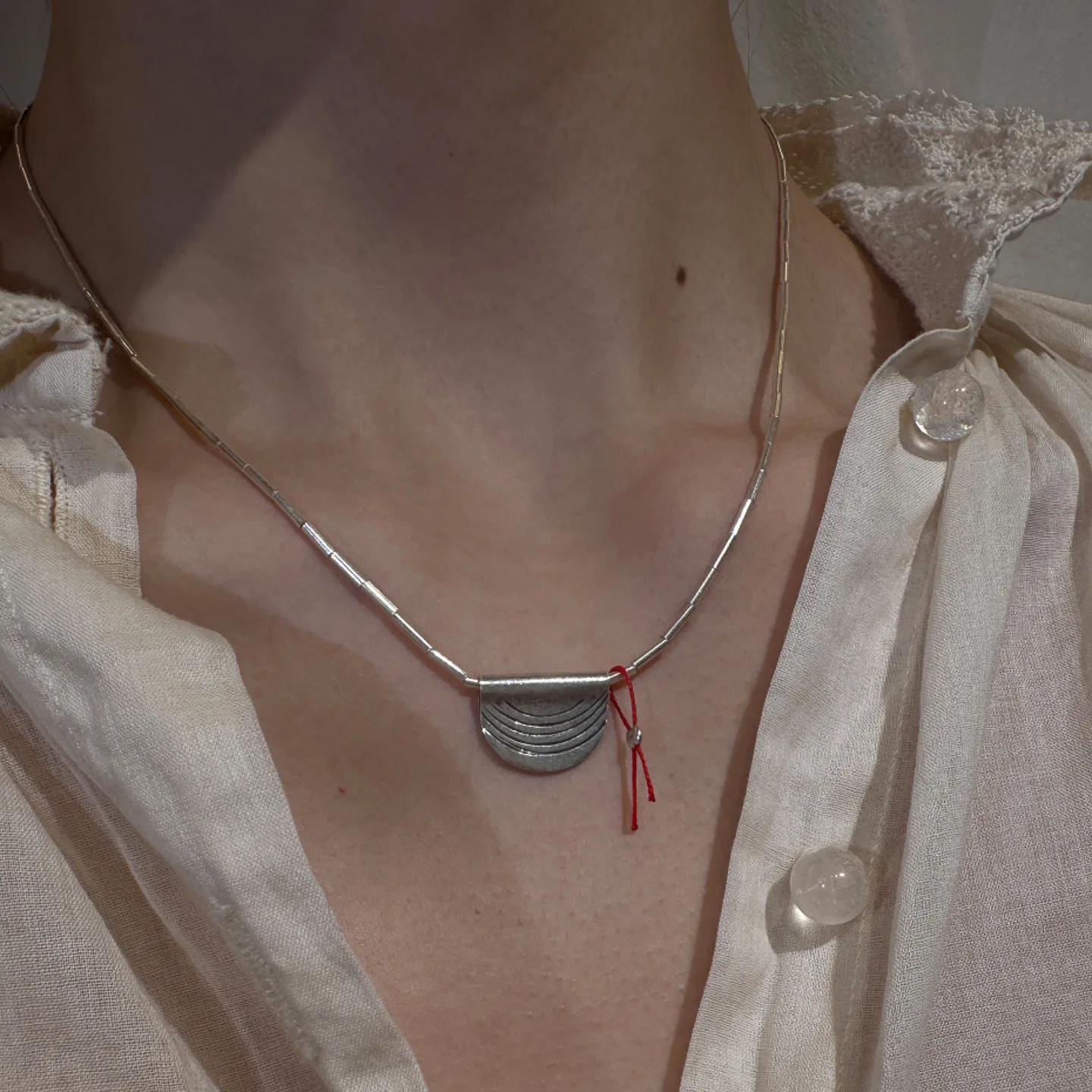 Vintage necklaces and pendants layered high-end ethnic style red rope lanyard collares chain minimalist jewelry accessories gift