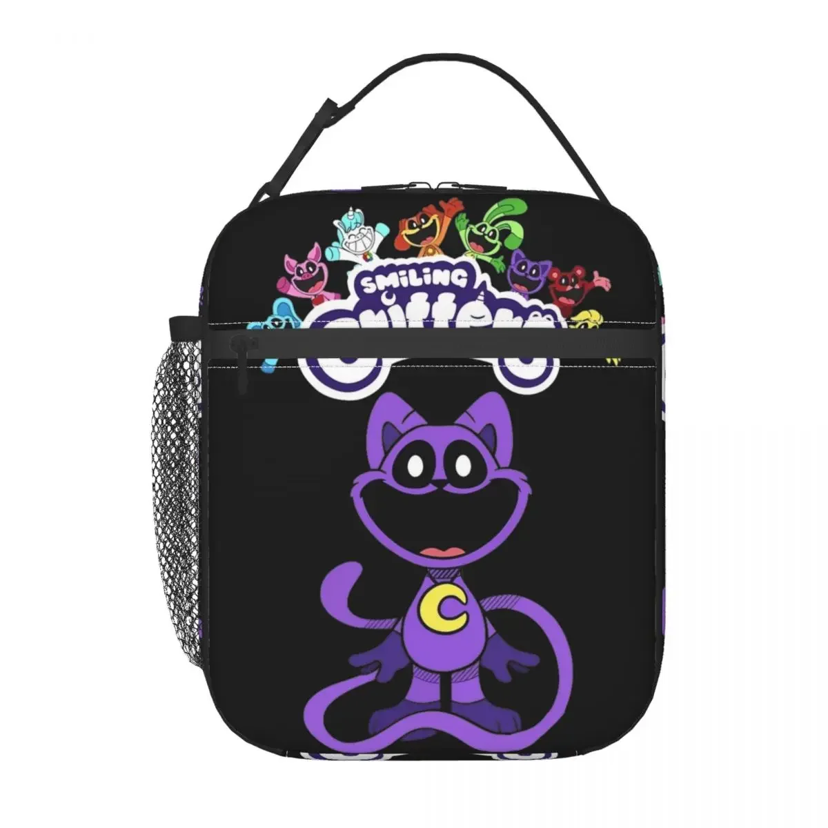 CatNap Smiling Critters borse da pranzo con isolamento termico per il viaggio borsa portatile con carattere divertente uomo donna scatola termica