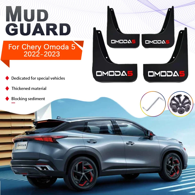 

4x MudFlaps for Chery Omoda 5 Fownix FX C5 2022 2023 Splash Guards Fenders Front Rear Wheels Mud Flaps Car-styling Accessories