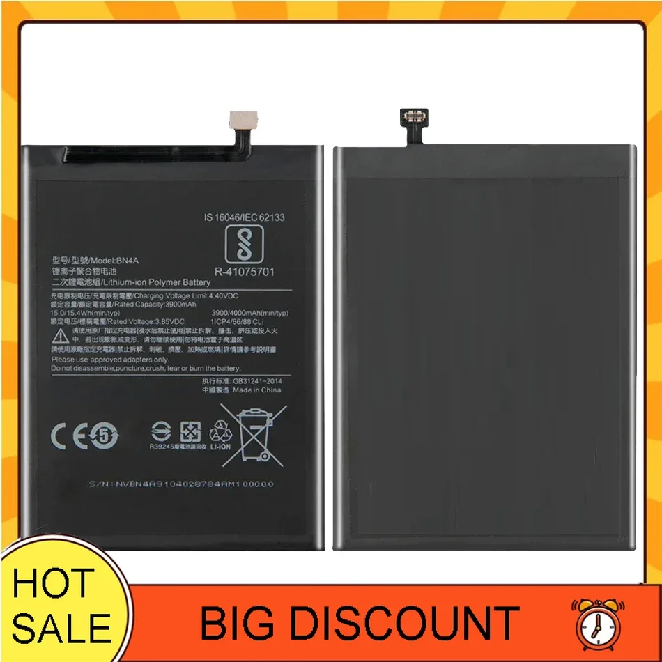 Batteries Replacement Mobile Phone Spare Battery For Xiaomi Redmi Note 3 3S 3X 4 4A 5 6 7 7A Plus 8 8A 8T 9 9A 9C 9S Pro