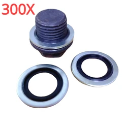 300X Car Oil Sump Drain Plug Sealing Rings For Dacia Mercedes Renault Nissan Volvo