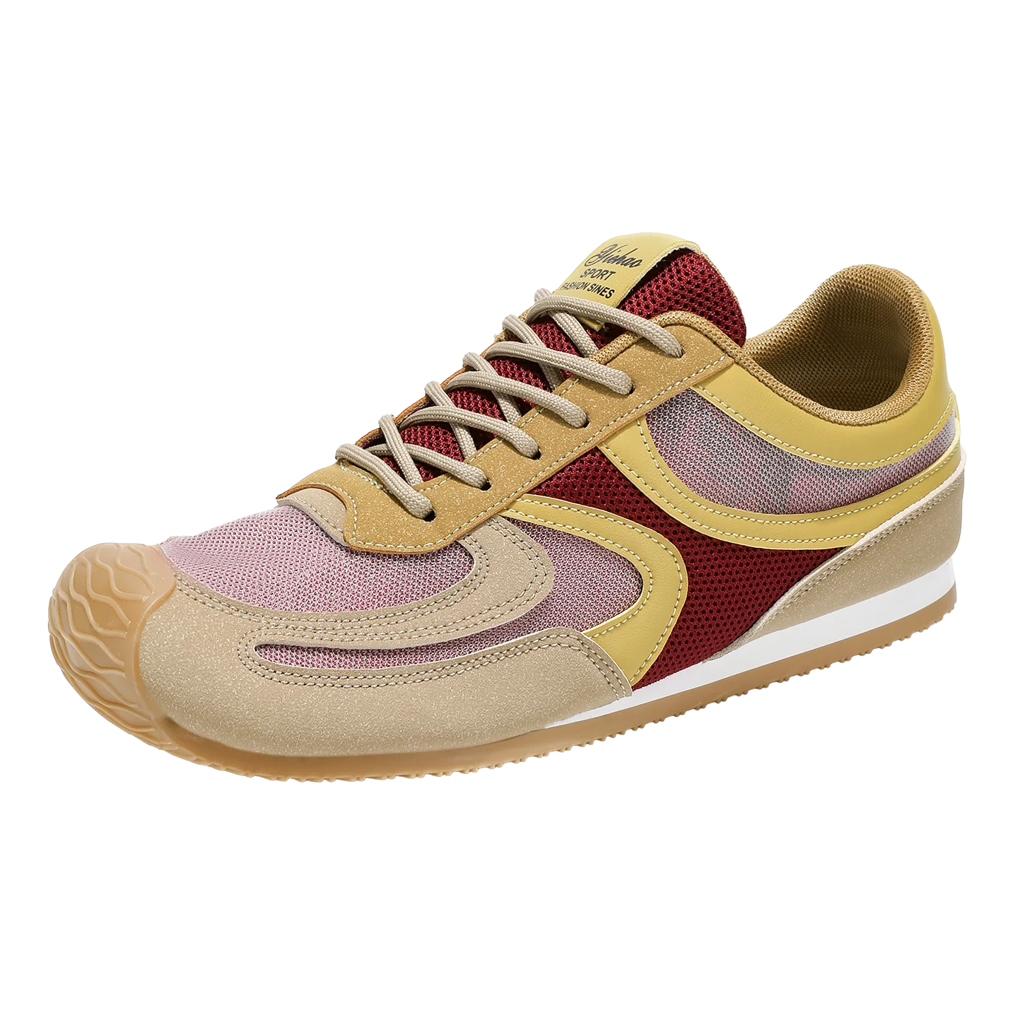 

VIPOL New men's trend, new retro mesh breathable, fashionable and casual shoes, anti-slip Forrest Gump flat shoes