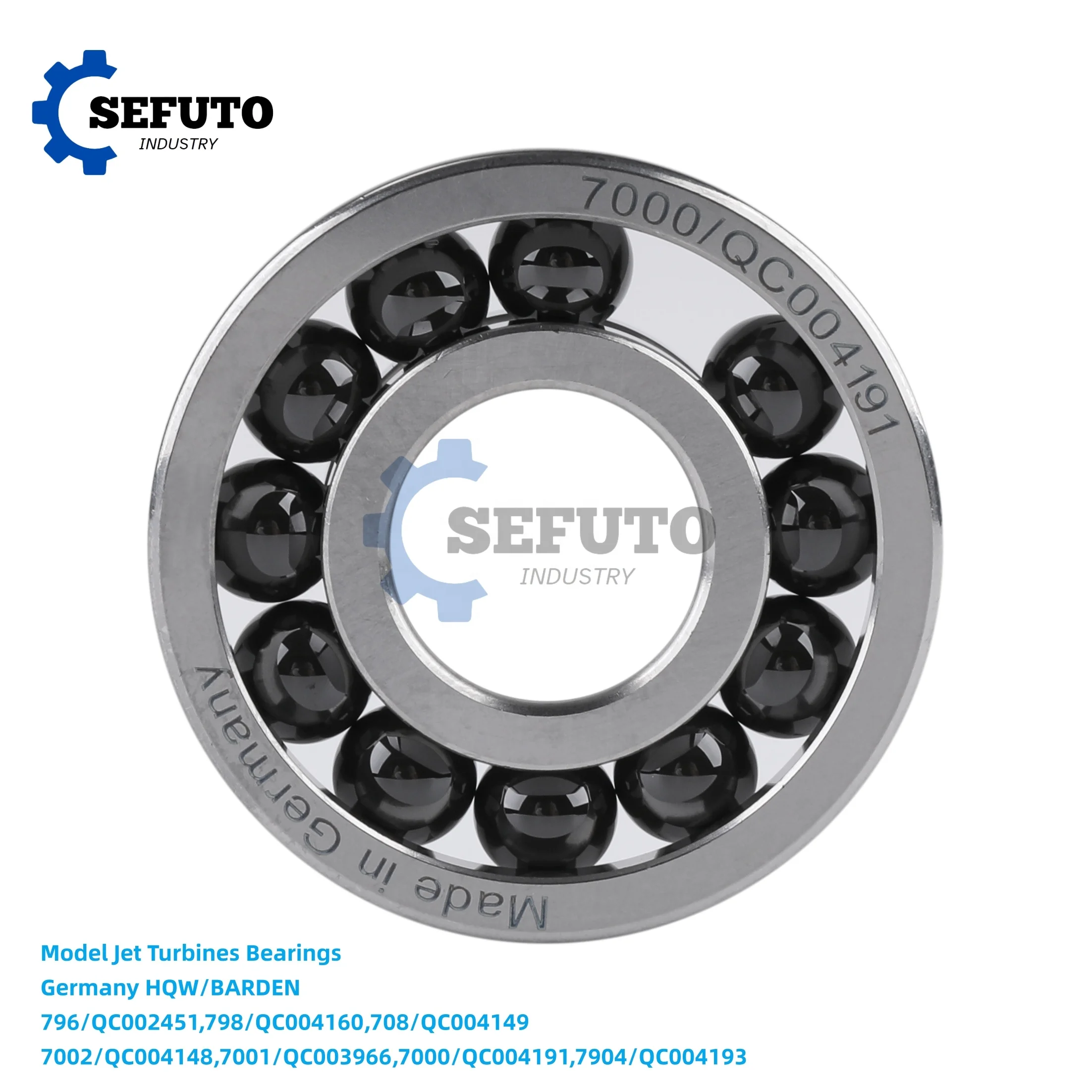 HQW 7000 Series Bearings for Jet Engines AMT Netherlands Jet Turbines BARDEN 7002 Bearing for Turbojet Engines Aviation Industry