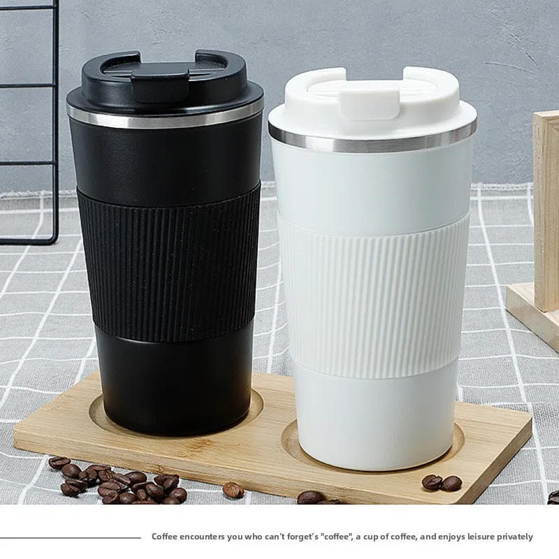 

380ml /500ml Summer Ice Retention Stainless Steel Water Bottle Vacuum Coffee Mug for Travel/Car/Office, Hot/Cold Drink Thermoses