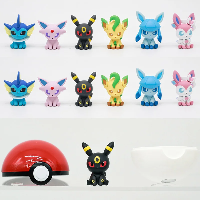 Pokemon Little Adventures Serie Gashapon Kapsel Spielzeug Eevee Familie Mini Anime Figur Blind Box Sammlung Ornamente Kinder Geschenke