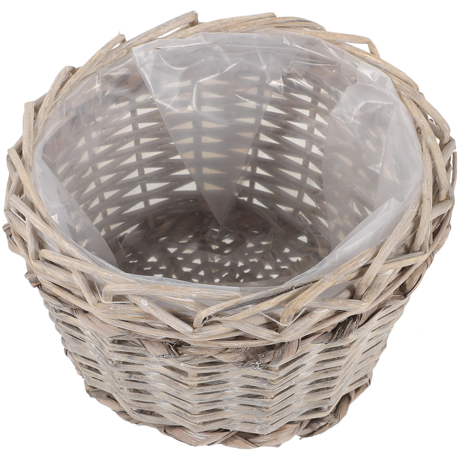 

Plant Basket Woven Wood Lightweight Indoor Planter Basket Organizer for Plants Desktop Decor Baskets for Plants