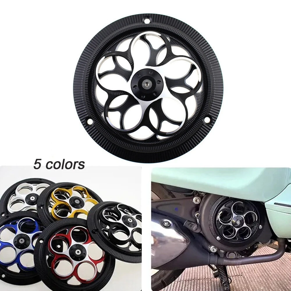 

Motorcycle Engine Radiator Cover Rotating Cooling Fan Cover For Vespa LX150 Sprint Primavera 150 2013-2020 Pokhaomin Scooter CNC