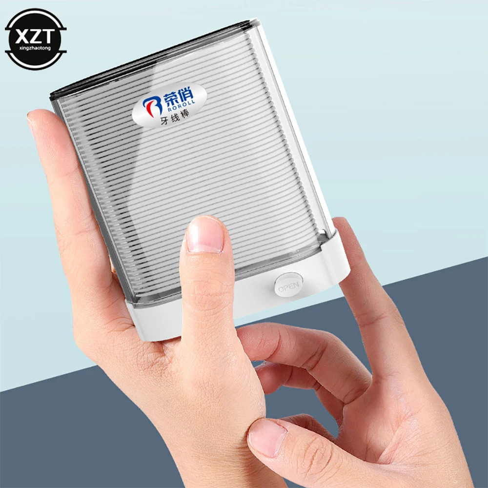 New Portable Automatic Dental Floss Box Teeth Sticks Oral Care Dental Tool Toothpick Polyethylene dental flosser For Home Travel