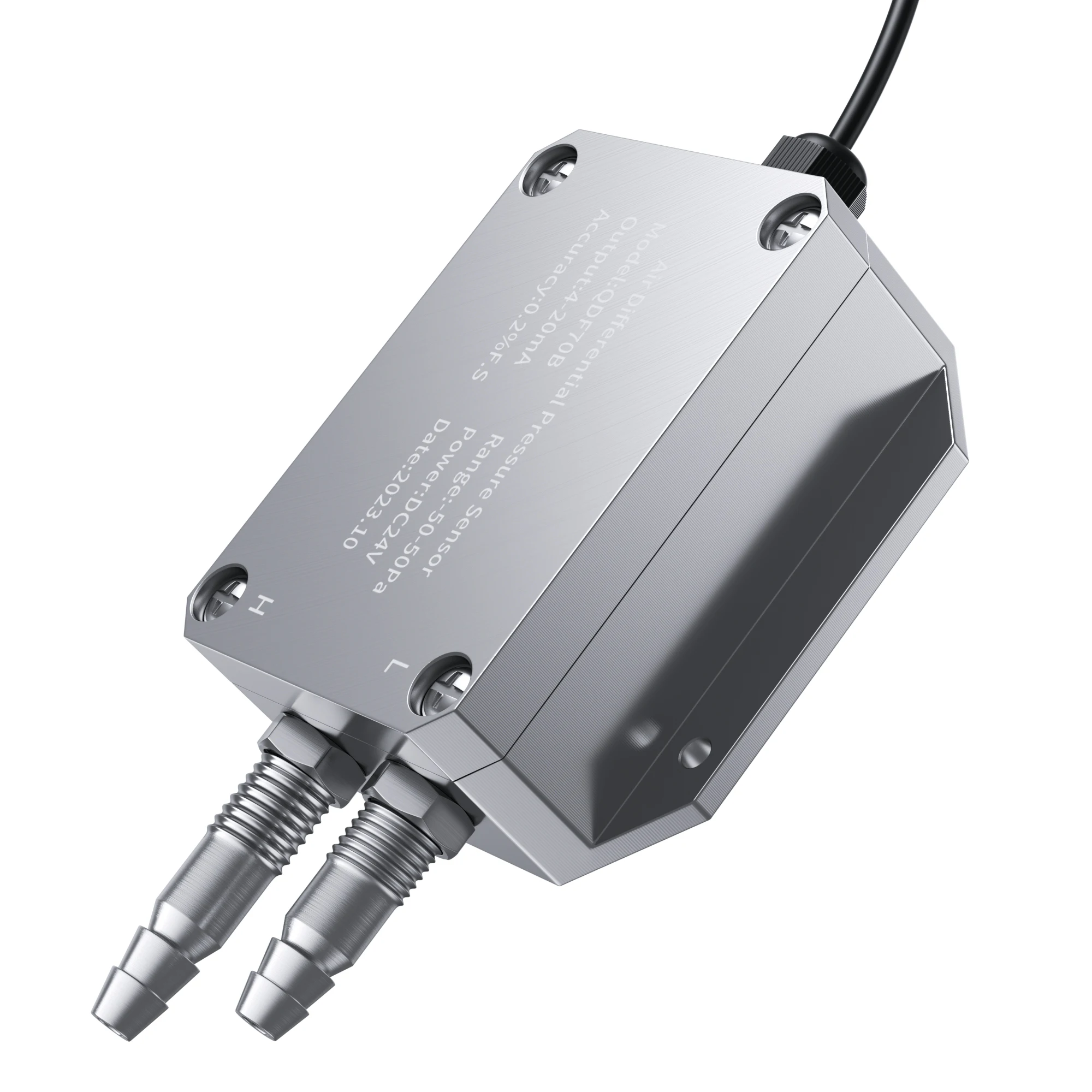 Imagem -06 - Sensor de Pressão Diferencial ar e Vento Pressão Transmissor 420ma 010v Saída Qdx50d 3kpa 5kpa 50pa 200pa