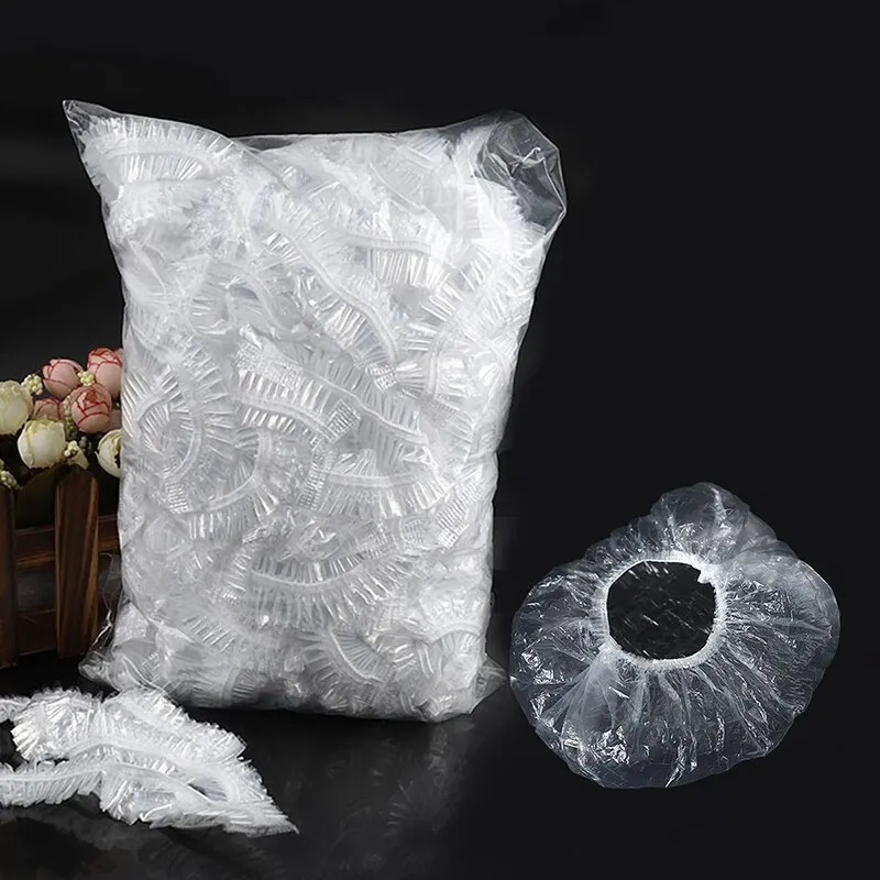 Set Soffione Per Cuffia Da Doccia In Plastica Elastica Addensata 42 Cm 100 Pezzi