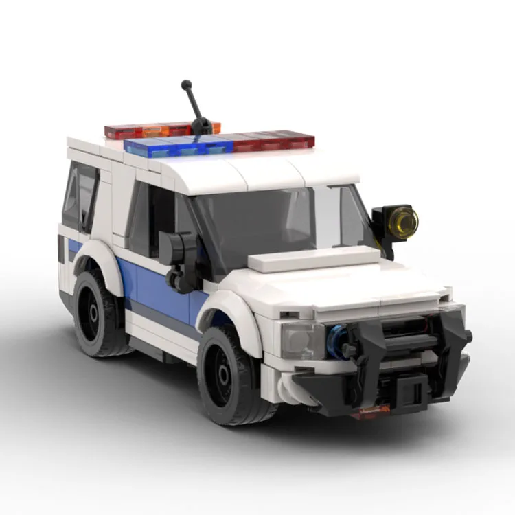 MOC Building Blocks Chicago Explorer Interceptor Police Car Bricks Toys