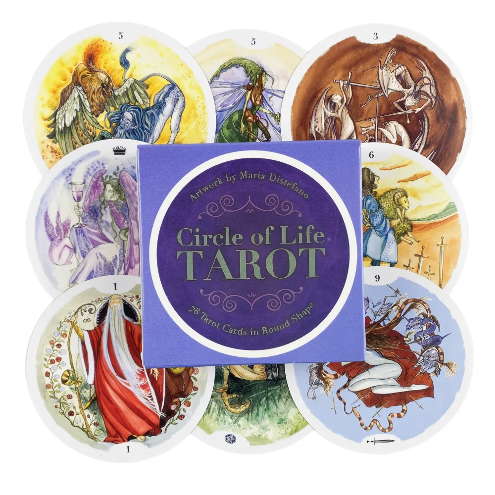 Circle Of Life Tarot Cards A 78 Deck Oracle English Visions Divination Edition Borad Playing Games