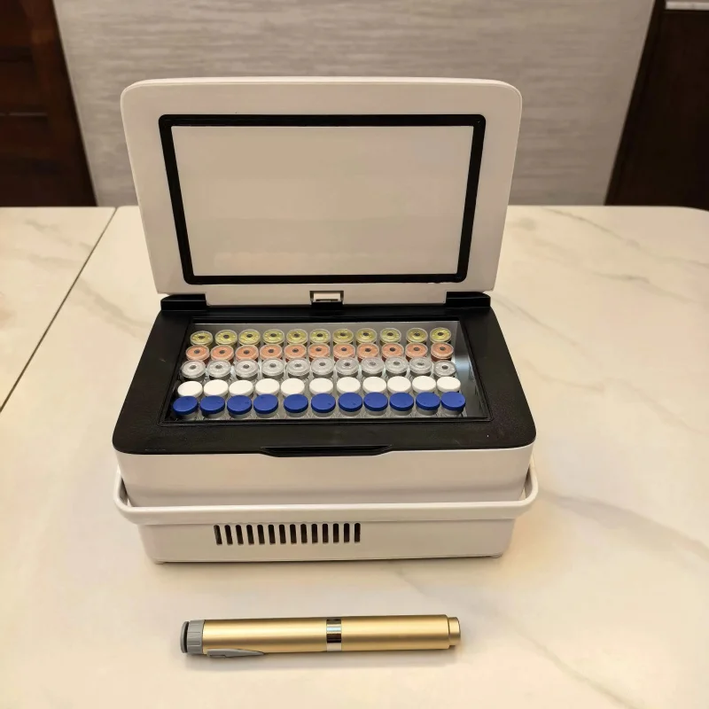 Premium 55 Vial Smart Touch Sensor Peptide Cooler Mini Medical Fridge 12V 24V for SUV Truck Travel Camping Parts