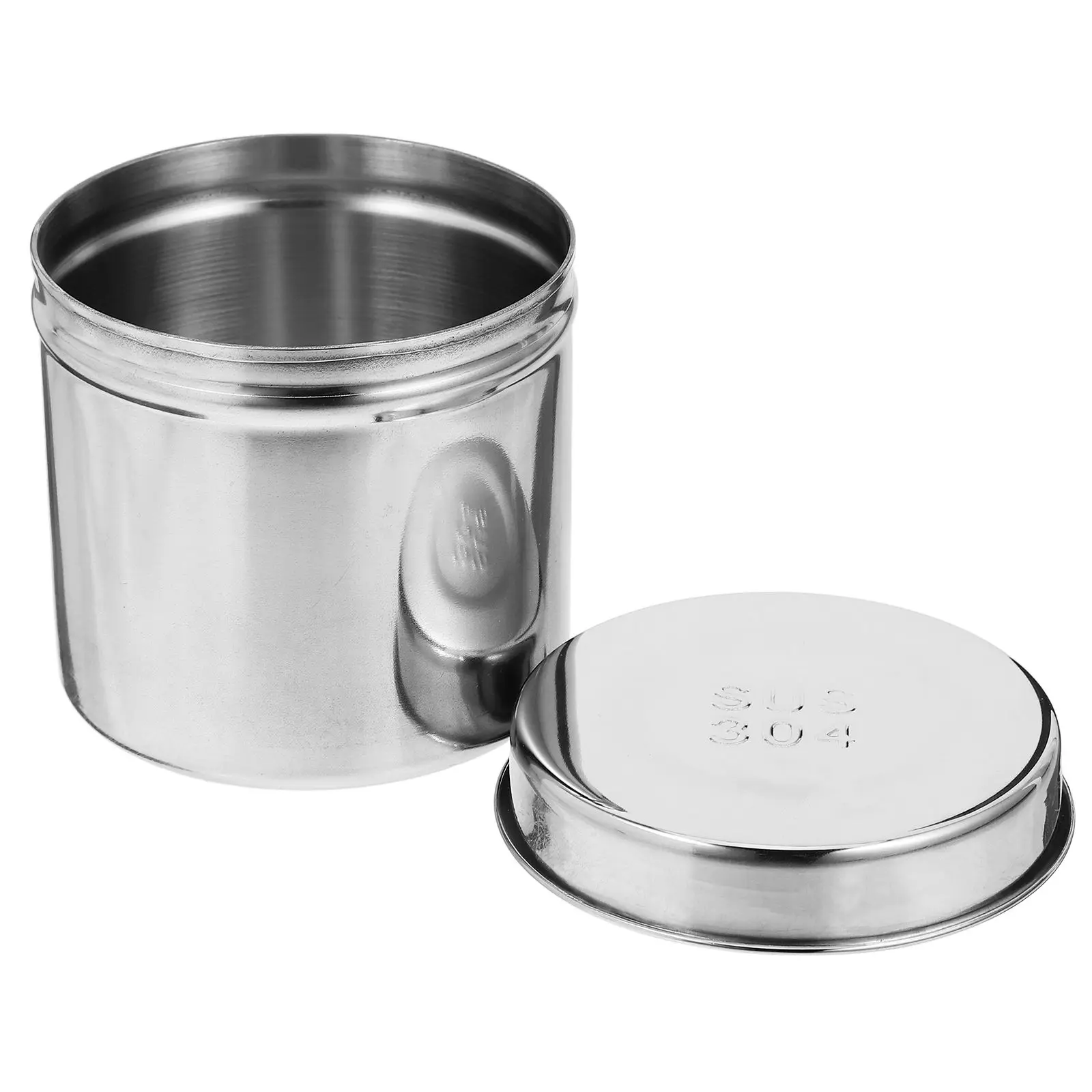 

Ointment Jar 8cm 304 Stainless Steel Unguent Container Good Sealing Performance Dressing Holder Gauze Cotton Ball