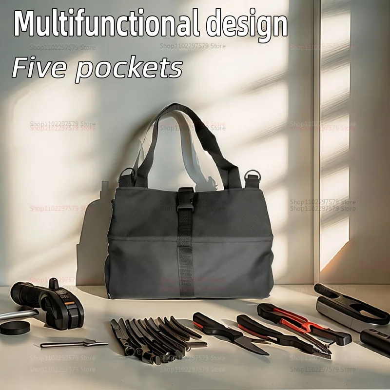 Borsa per attrezzi durevole Borsa per scroll per lavoratori Ingegneri Strumenti di manutenzione Organizzatore di attrezzi multifunzionale staccabile da campeggio