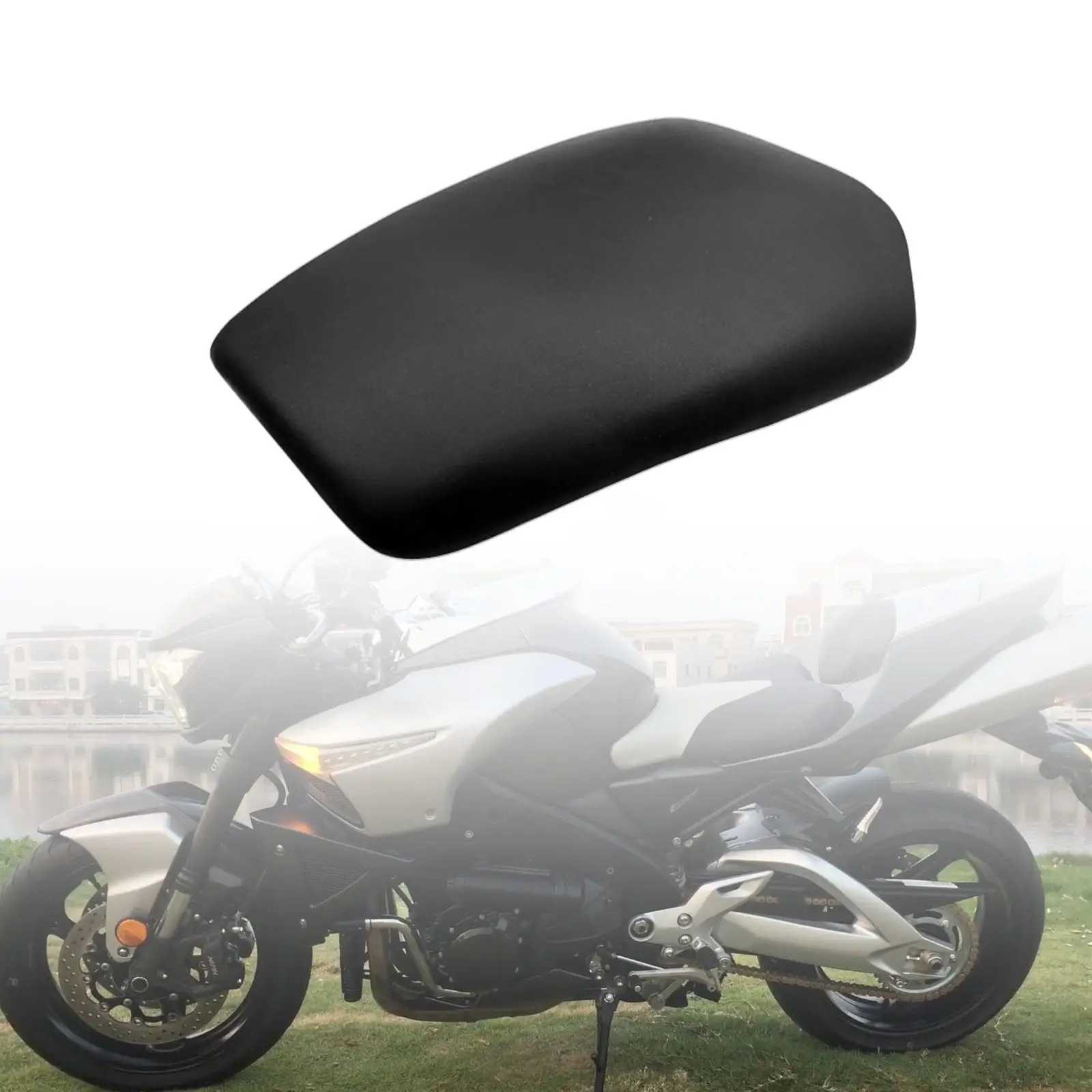 Motorcycle Rear Passenger Pillion Seat Black Anti Slip Repair Parts for Honda 2008-2014 Easily Install Stable Performance
