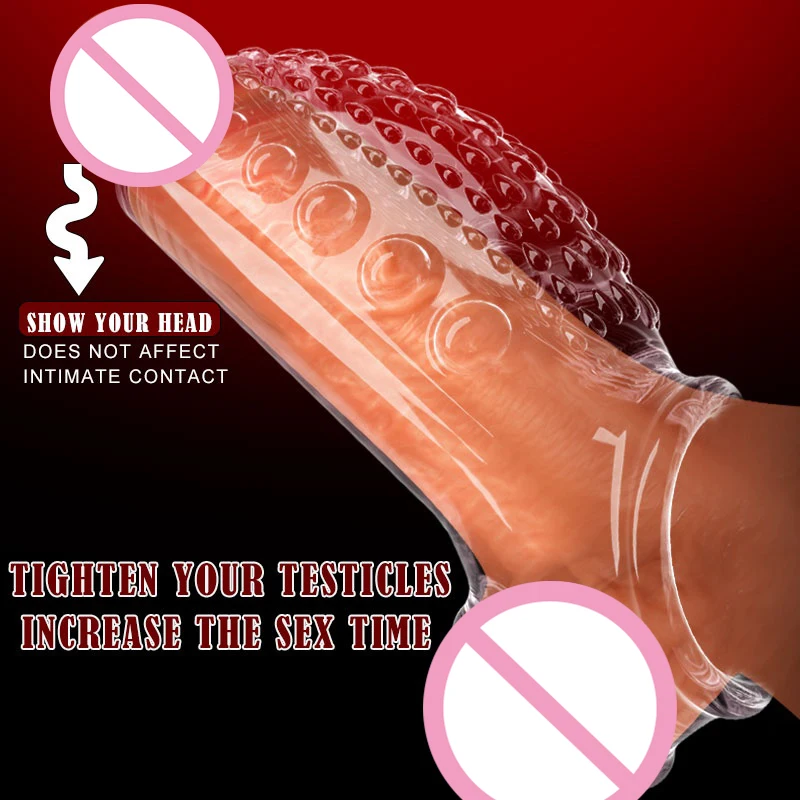 Sleeve for Penis Extender Loop Cock Sex Toys for Men Delayed Penis Rings Erotic Products Dildo with Ejaculation Toys for Adults