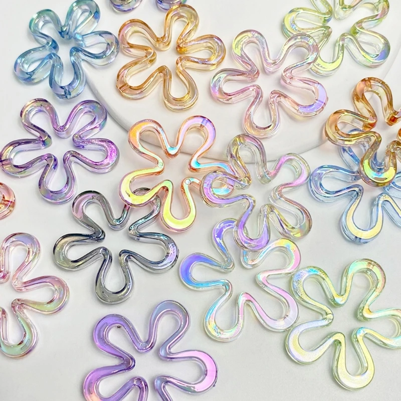 

Flower Pendants Small Flower DIY Necklace Bracelet Supplies Acrylic Material for Bracelet Bangle Necklace Jewelry Making Y08E