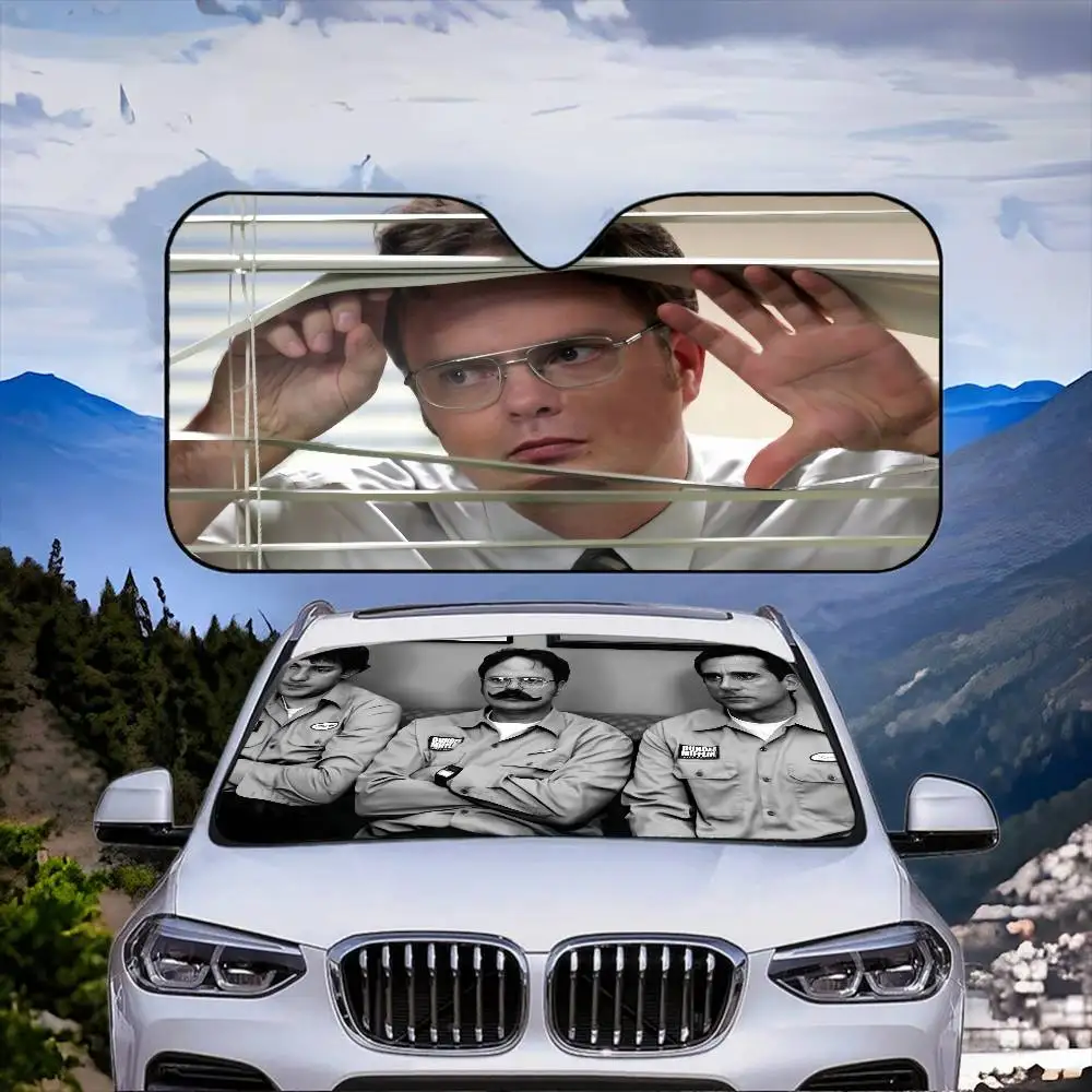 Funny The O-Office Branch Wars Car SunShade Windshield Anti-UV Protection Front Shade Attachment Sun Visor Protective Cover