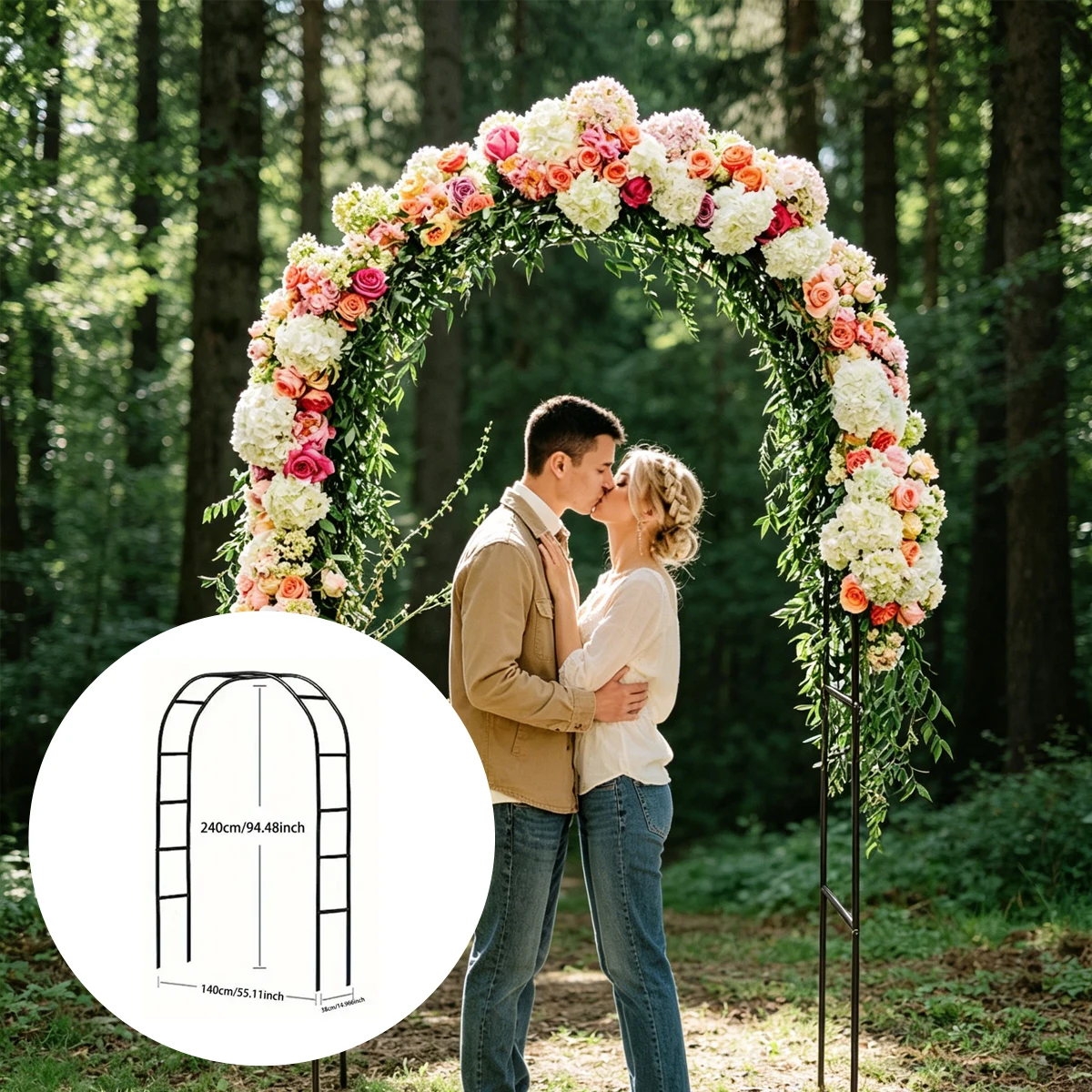 Vintage Garden Arch Wedding Outdoor Pergola for Climbing Plants Gardens and Terraces Accessories Home Furniture Set