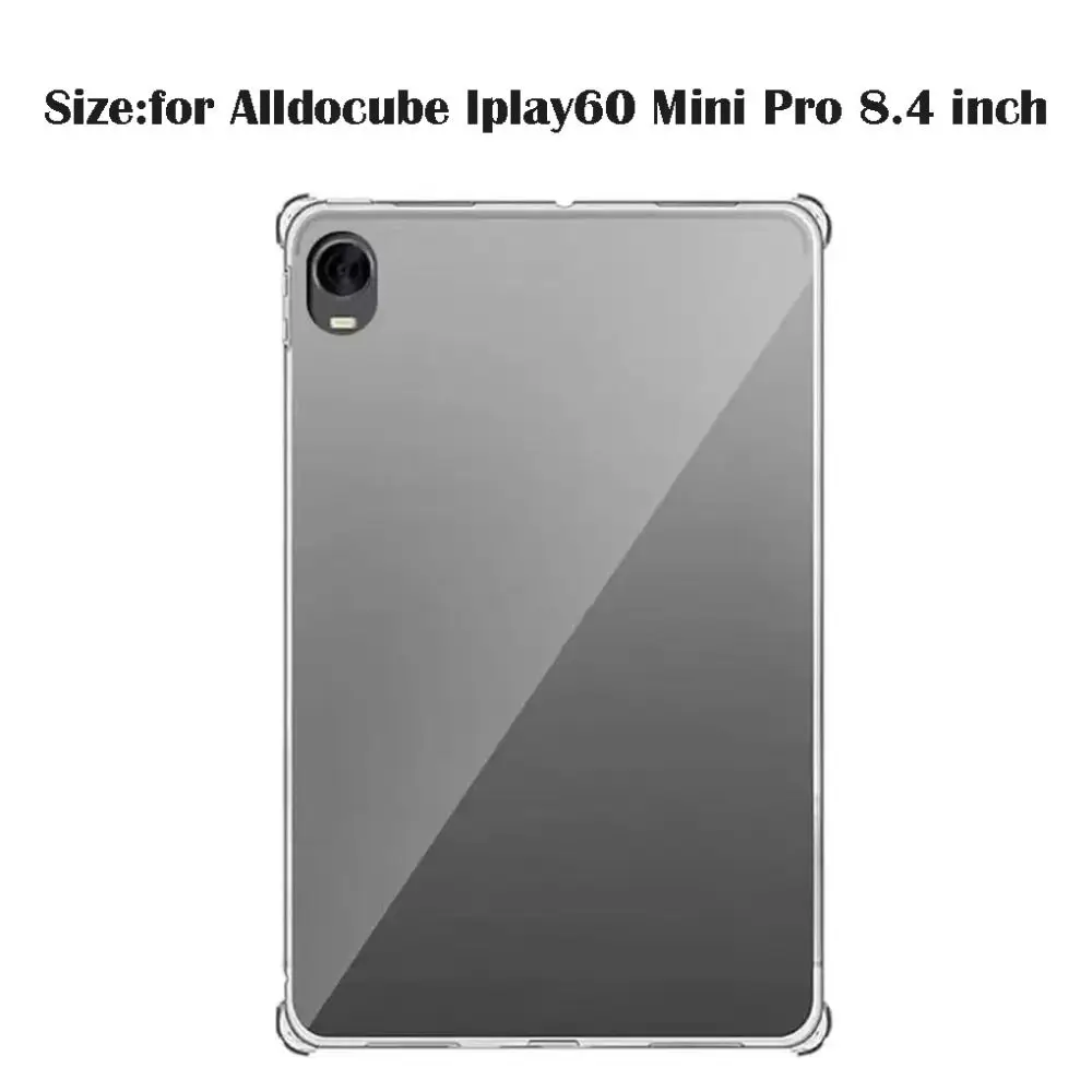 Transparent Tablet Case Shockproof 4 Airbags Protective Cover TPU Ultra-thin Back Cover for Alldocube iplay60 Mini Pro 8.4 inch