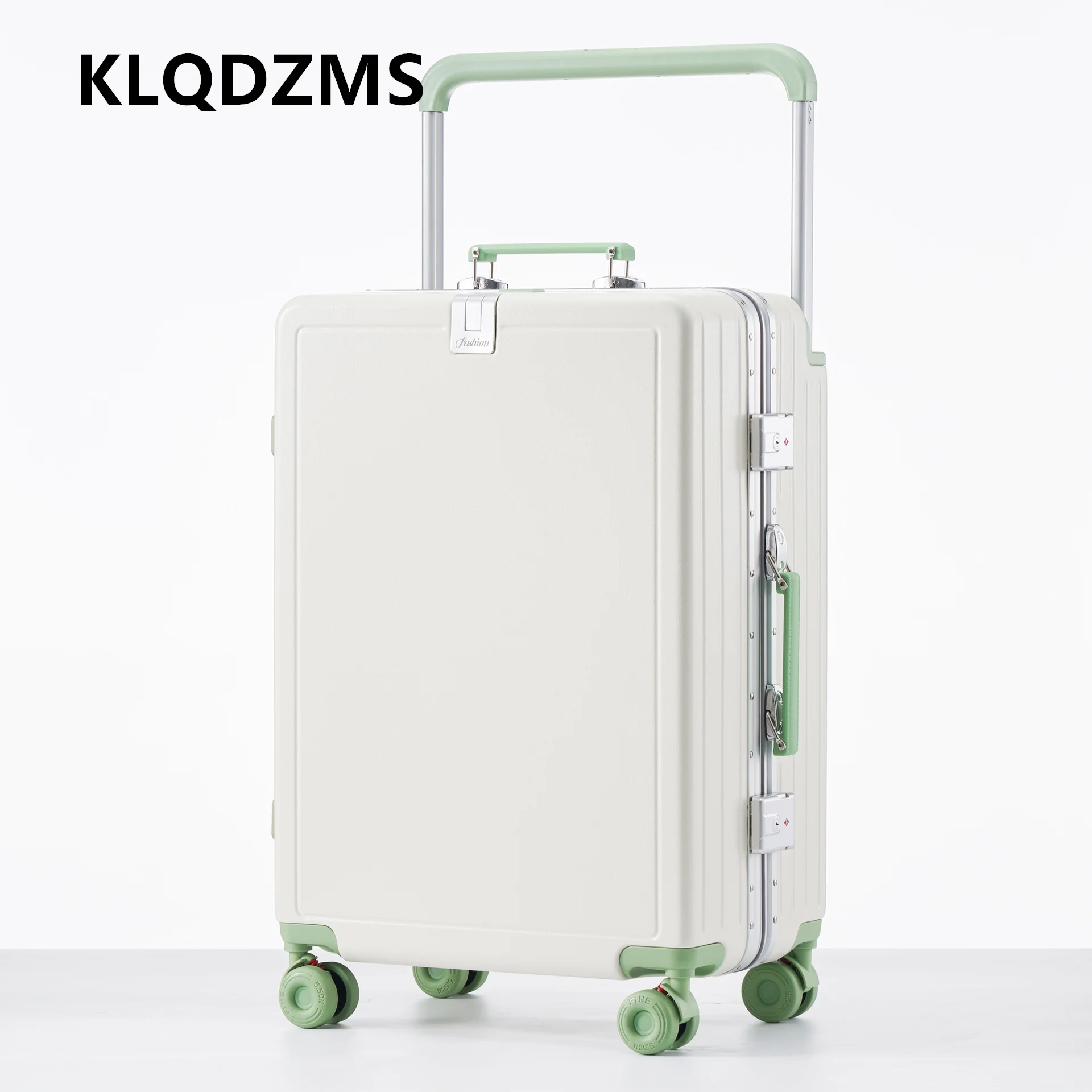 KLQDZMS Aluminum Frame Luggage Large Capacity Trolley Box ABS+PC Boarding Box Multifunctional 20