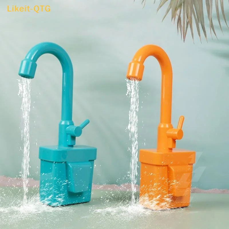 

Горячая новинка! 1 шт. Игрушечный кухонный смеситель для ролевых игр, сменный смеситель для раковины, аксессуары для детской кухни, игрушка для мальчиков и девочек