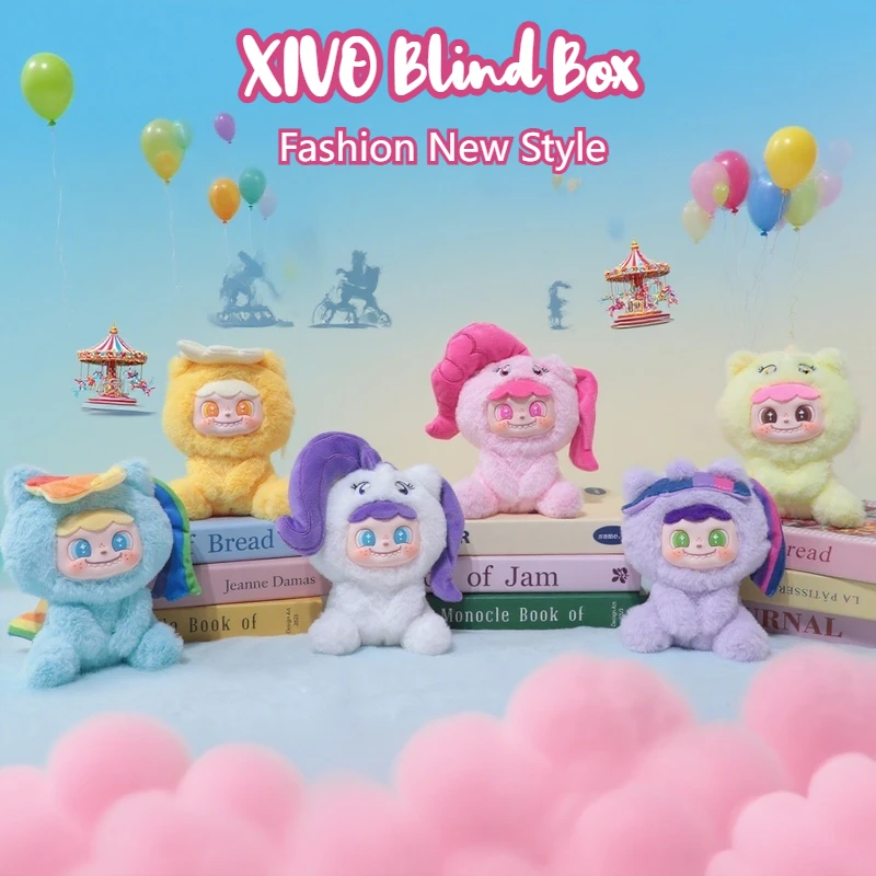 

Original New XIVO Trojan Party Series Blind Box Cute Vinyl Faced Wooden Horse Doll Collect Toys Bedroom Decorations Dolls Gift