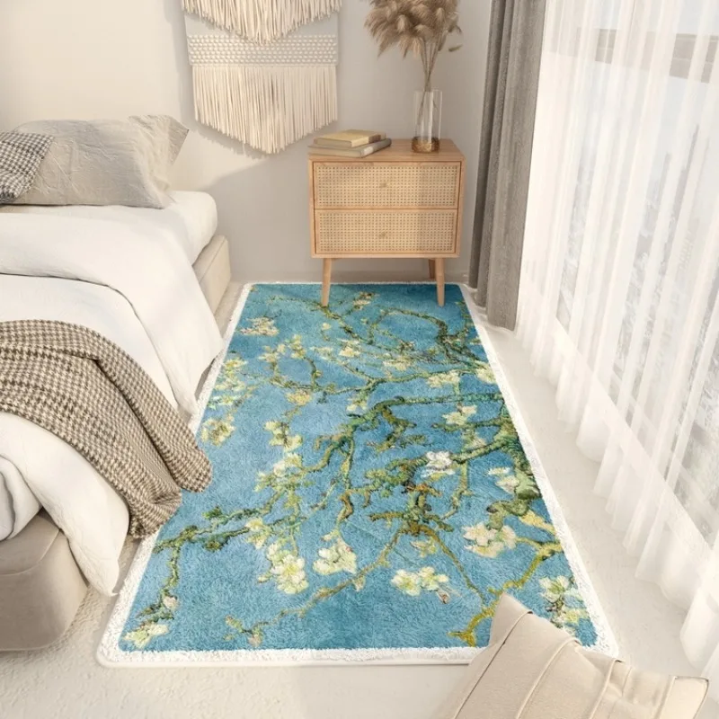 Creative Fashion Minimalism Bedroom Bedside Plush Carpet Living Room Sofa Art Mat Decoration Cloakroom Soft Rug Ковер Tapis 러그