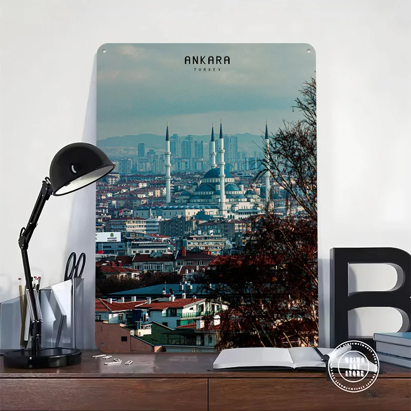 Ankara 3D Printed Texture Poster Personalized Wall Art Retro Metal Tin Signs for Living Room Decoration Man Vintage Decor Luxury