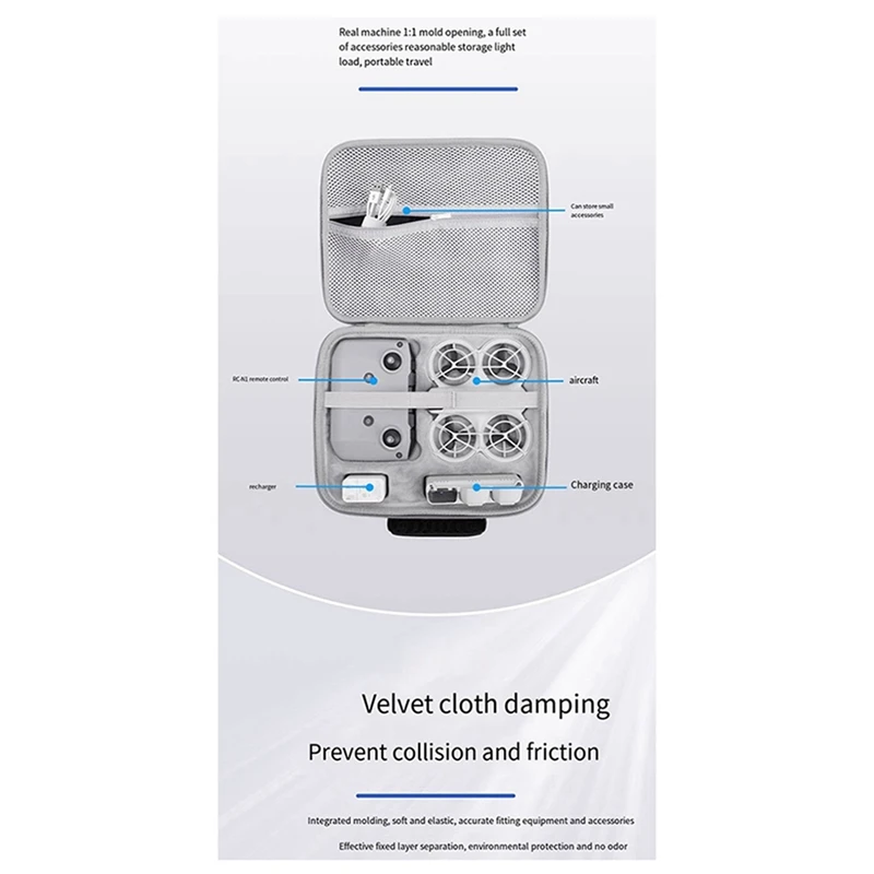 For DJI Neo Small Drone Storage Bag New Neo Drone Portable Storage Box Black Handheld Aircraft Storage Box