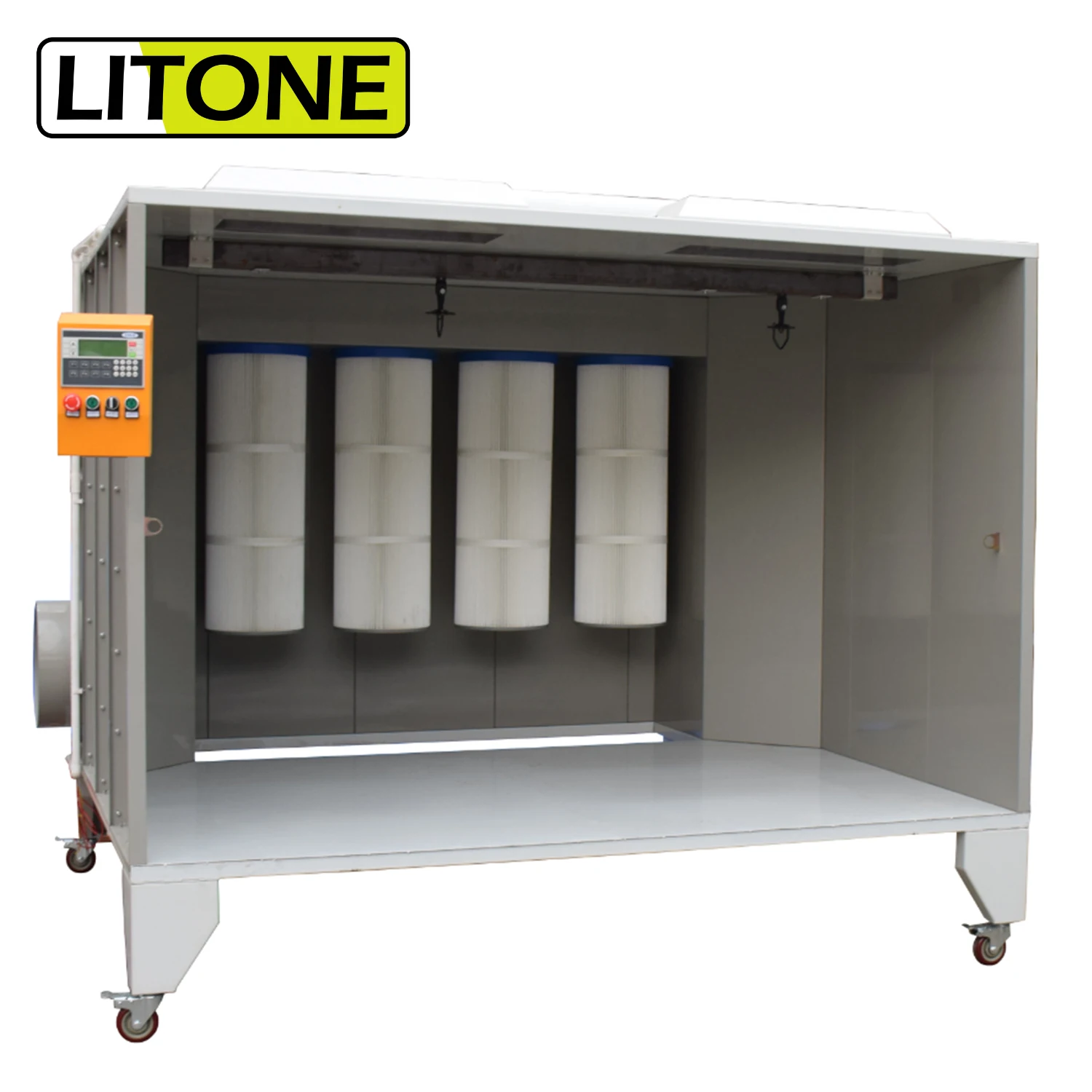 High Quality Chinese Powder Reduce Coating Consumption Spraying Production Conveyor Line Booth System