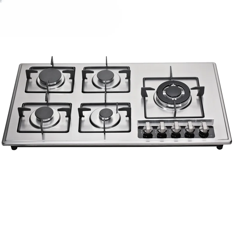 Eingebauter 5 Brenner Edelstahl eingebauter Gasherd Gasherd für den Heimgebrauch