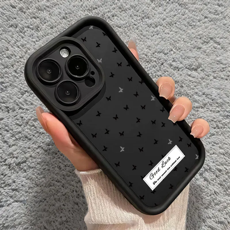 Für Moto Edge 60 Pro 60S/Edge 60 Fusion Fall Anti Drop Schmetterling Blumenmuster Telefon Fall Weiche Silikon schützen Abdeckung