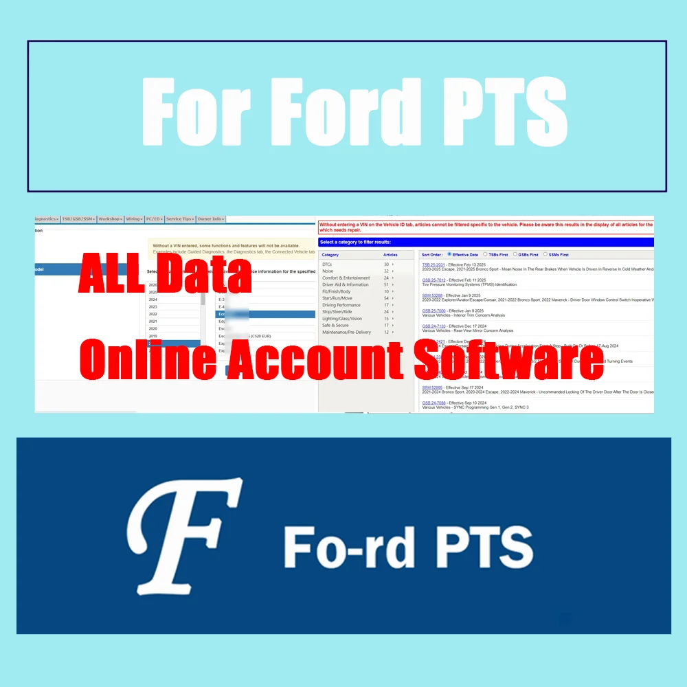 2026 لحساب Ford PTS عبر الإنترنت لـ Alldata مخطط الأسلاك اليدوي باتس الاستفسار برنامج إصلاح السيارات الجديد دعم تسجيل الدخول عبر الهاتف المحمول/الكمبيوتر