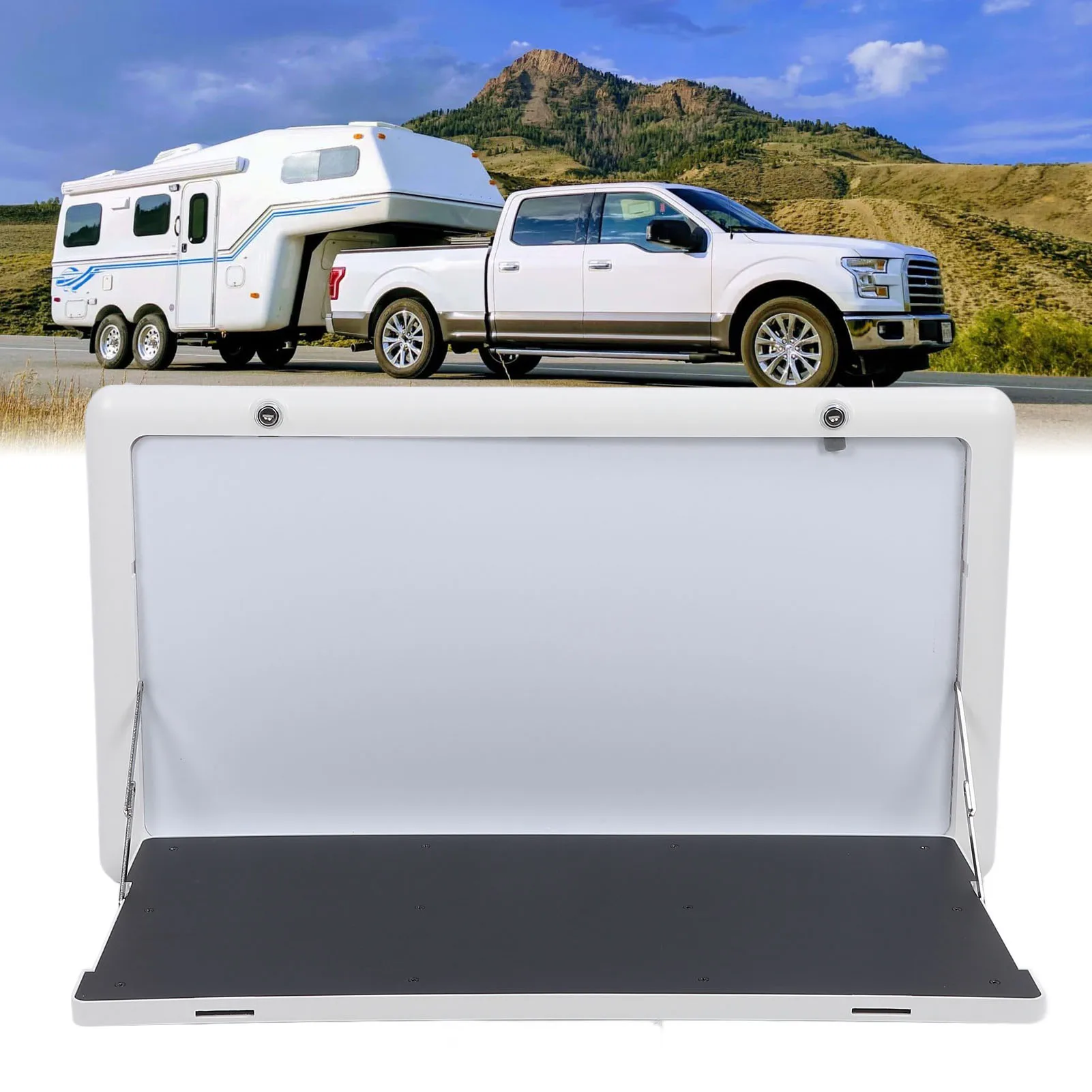 

370x720 мм настенный складной стол для автодома, экономия места, стабильная структура, внешний стол для пикника с замком безопасности для кемпера