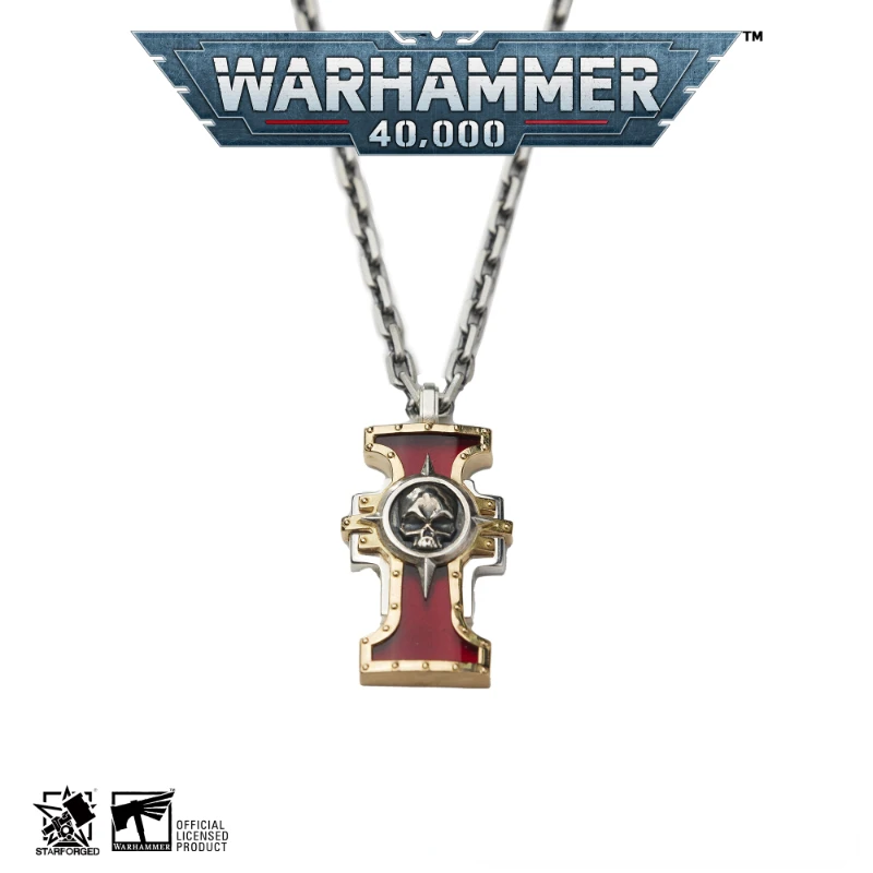 

Starforged Trial Chamber Seal War Hammer 40K Game Peripheral Products 925 Silver Explosive Pendant Collection