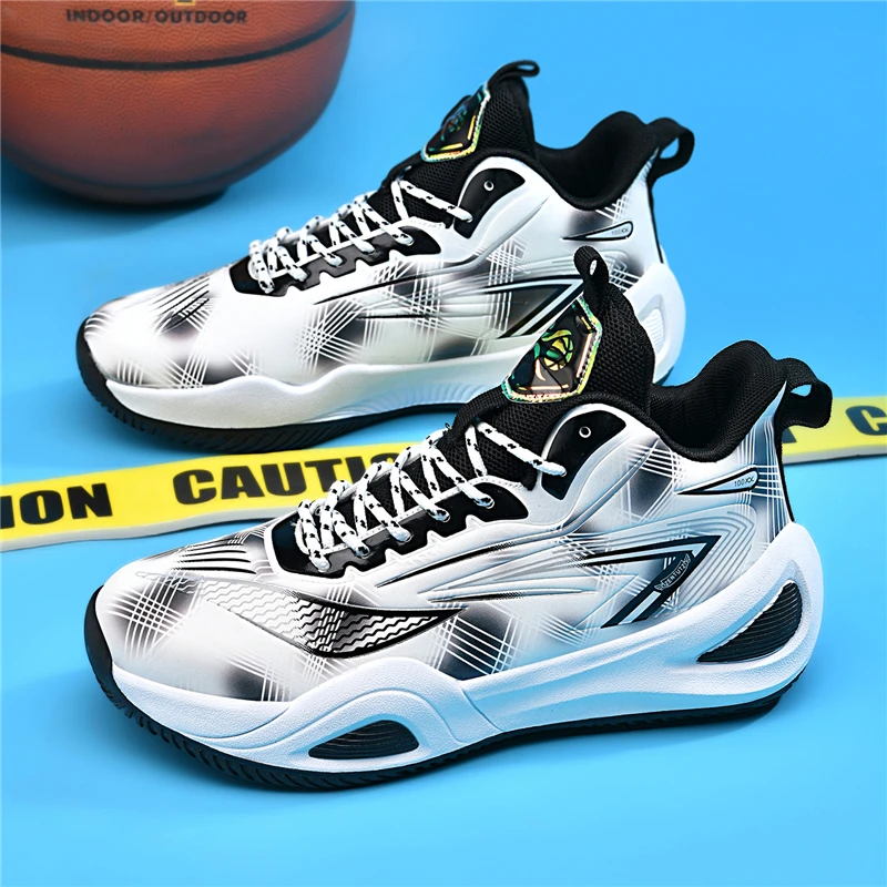 Men's Athletic Basketball Sneakers High-Quality Breathable Cushioning Non-Slip Wearable Gym Training Running Shoes for Men Women