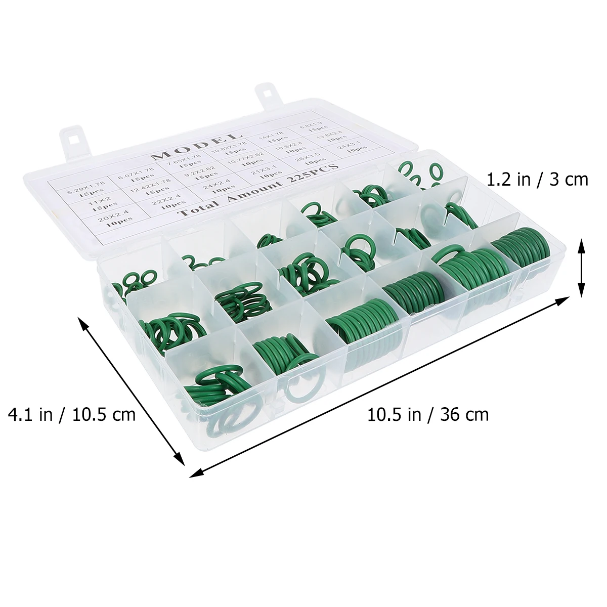 

225 pcs Rubber Sealing Gasket Washer Assortment Kit Repair Accessories Seal Set For Automotive Hydraulic Pneumatic Faucet