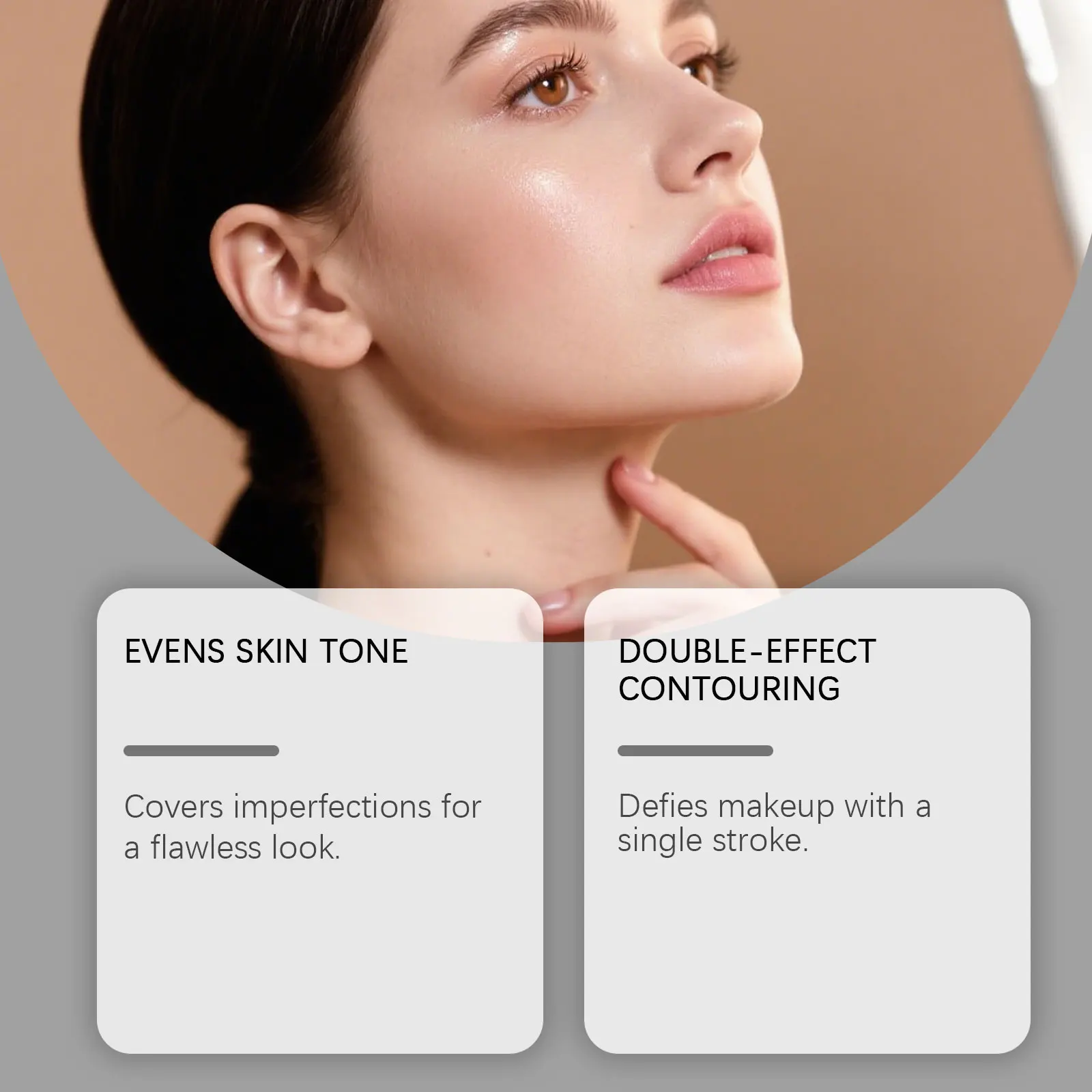 Base en barra de maquillaje, resistente al agua, a prueba de sudor, aclarador de piel facial, acabado impecable, base mate desnuda, cosméticos de cobertura completa