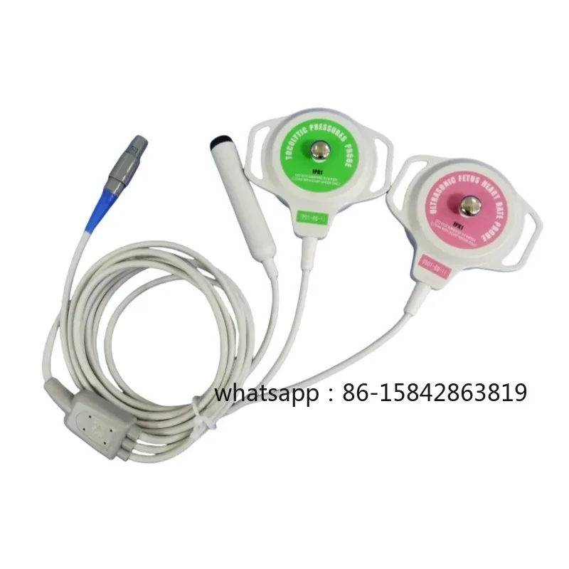 Contec Fetal Ultrasound US TOCO Transducer Probe for CMS800G New Version Compatible, Lemo 6-Pin Connector