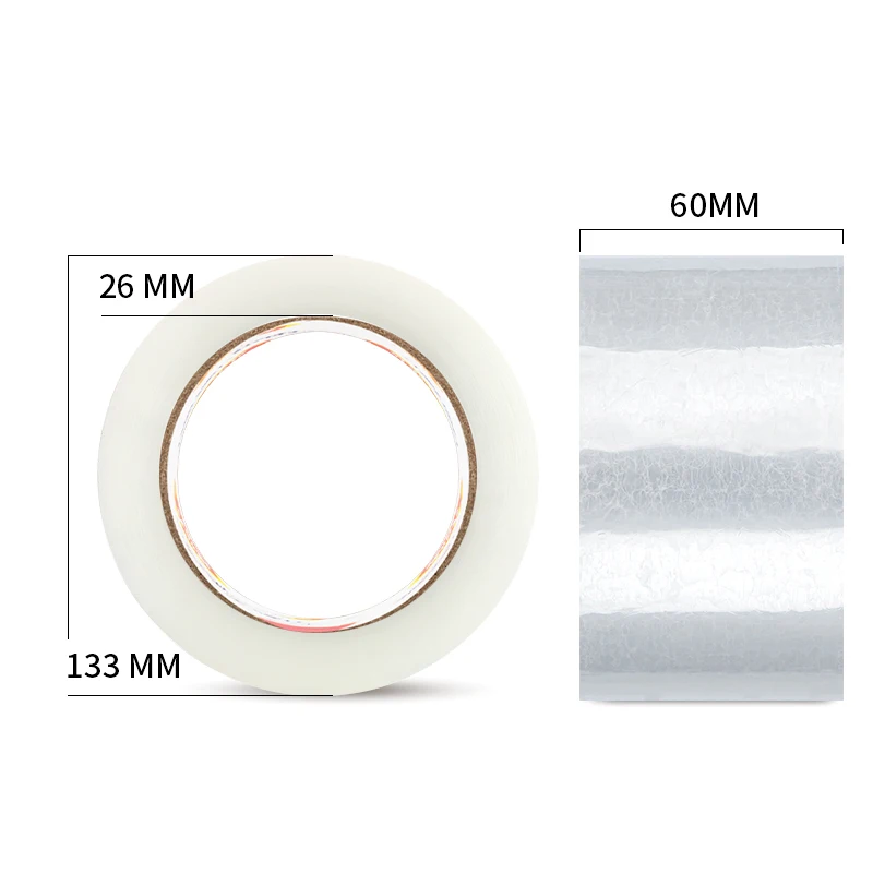 1 Stück Deli 30335 60mm * 200y * 45um Packband Dichtung sband transparentes breites Klebeband hohe Viskosität