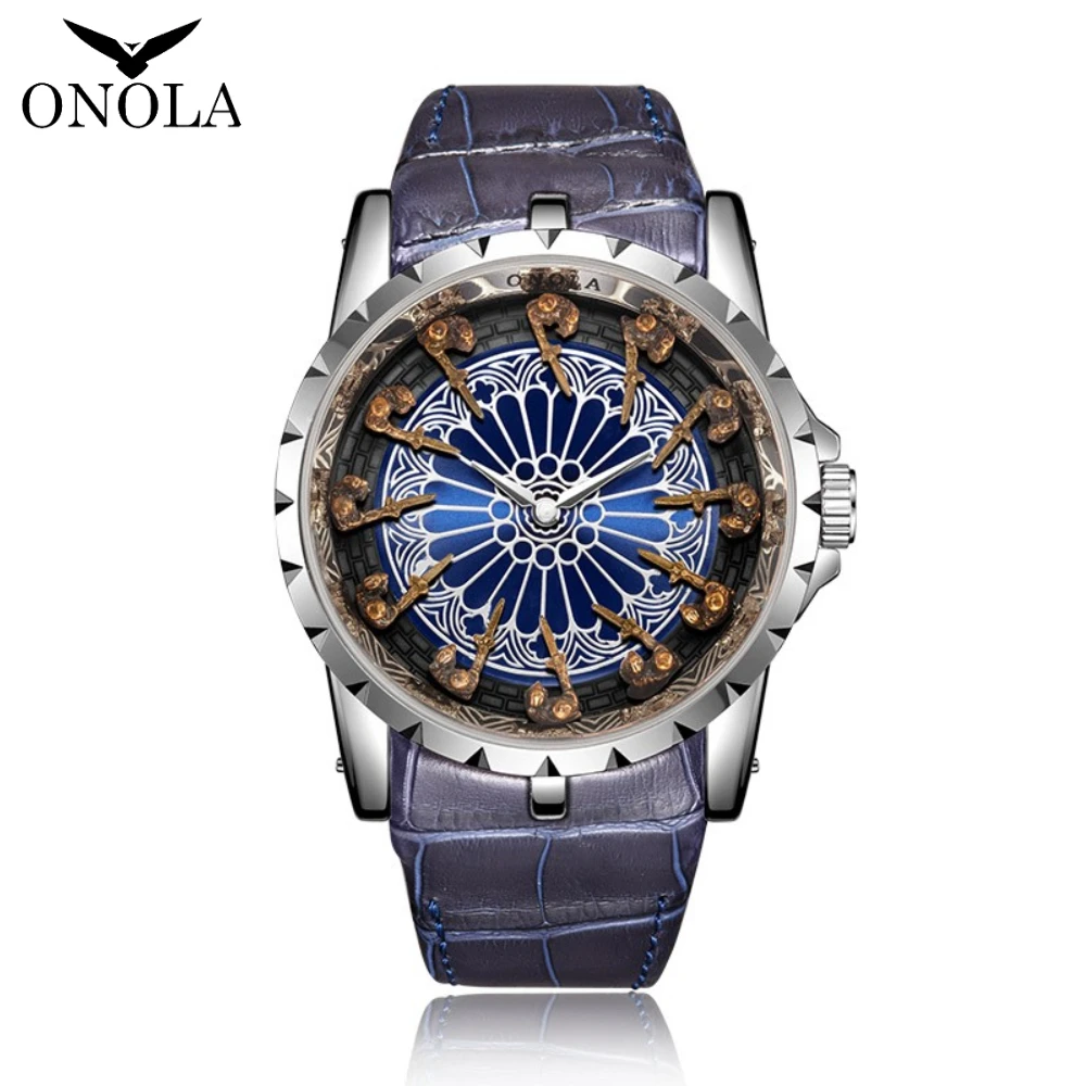 ONOLA Uhr Mann Uhr Geschenk für männliche lässige wasserdichte Relogio Masculino 5