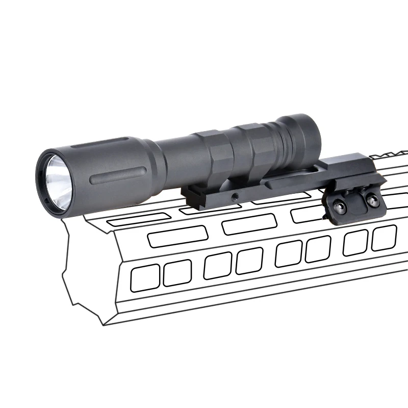 Tactical PLHv2 Scout Light Mount Metal M-lok Keymod PLH-V2 Offset Base 1000 Lumens High Power Hunting Flashlight Constant-on