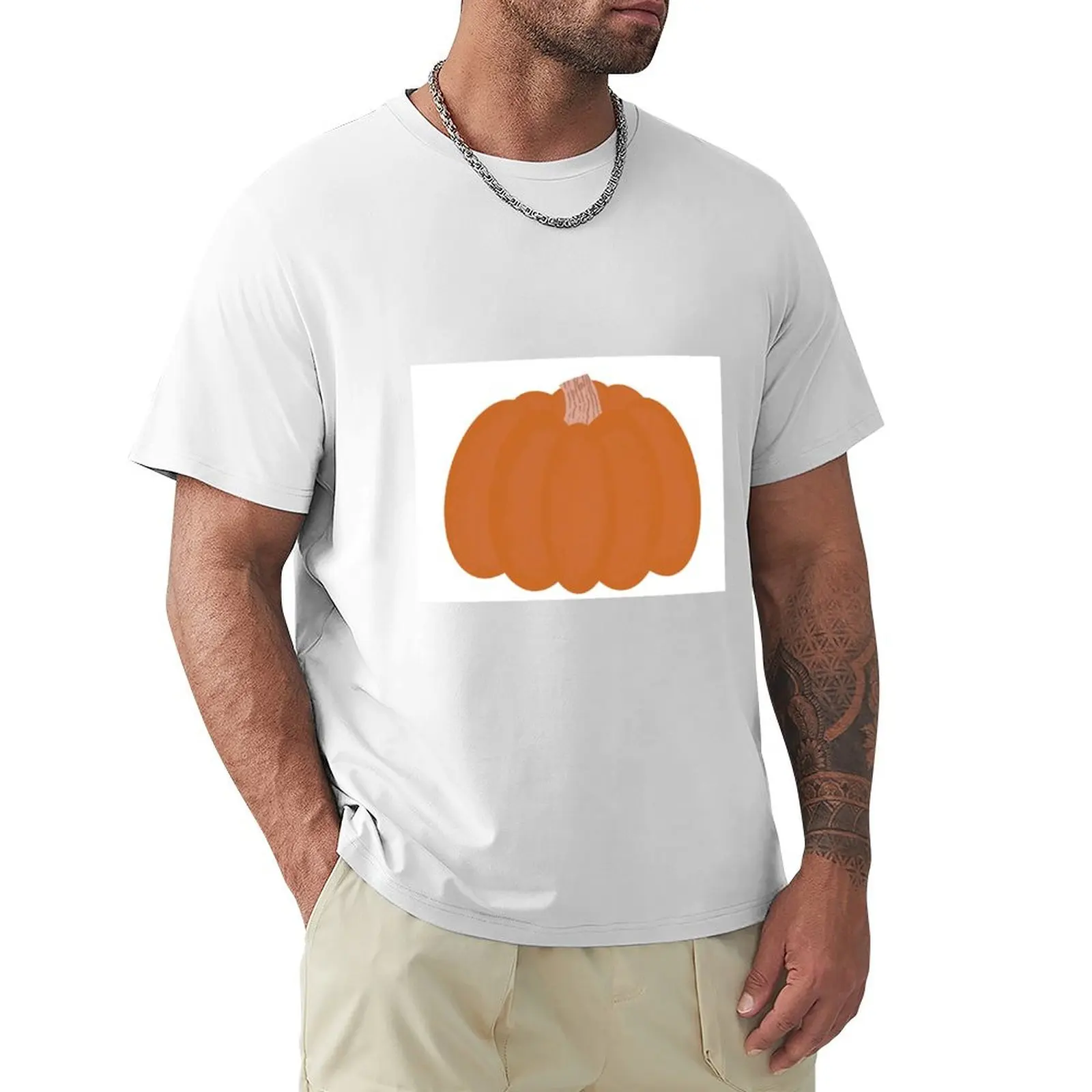 Rustic pumpkin T-Shirt tops summer tops customizeds men t shirts